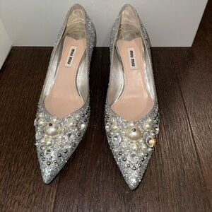 Miu Miu sparkly pumps